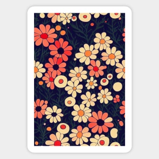 Beautiful Stylized Flowers, for all those who love nature #216 Sticker